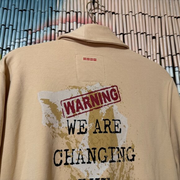 PEACE LOVE WORLD Shannon Shawl Collar Cotton Maxi Duster Coat, Almond Buff, L - Picture 3 of 16